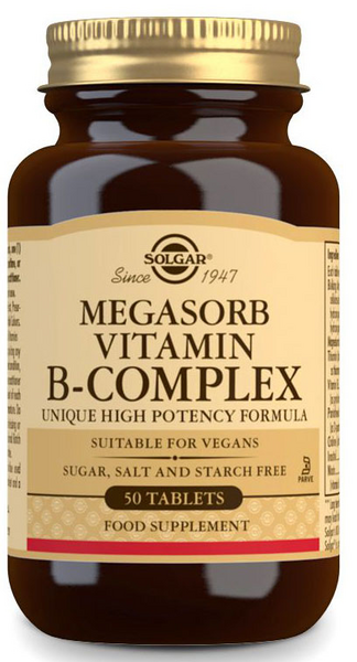 Solgar Megasorb B-Complex 50 Comprimidos