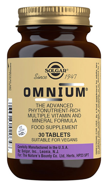 Solgar Omnium 30 Comprimidos