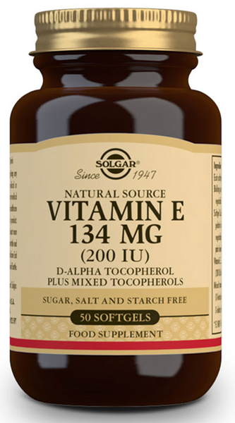 Solgar Vitamina E 200 UI 134 mg 50 Cápsulas Blandas