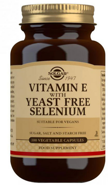 Solgar Vitamina E con Selenio Sin Levadura 100 Comprimidos