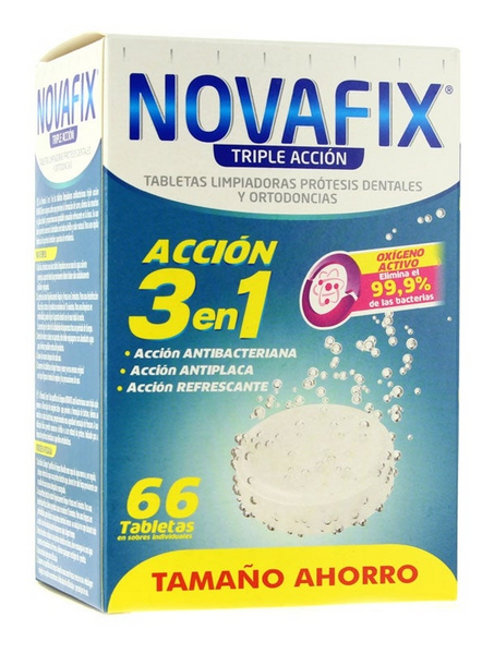 Tabletas Limpiadoras Novafix 66 unidades