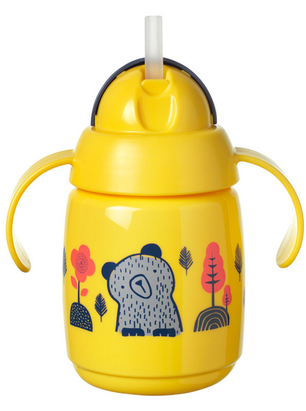 Tommee Tippee Vaso de Aprendizaje Superstar con Caña Amarillo 300 ml +6m