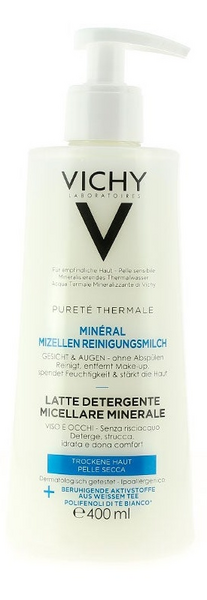 Vichy Pureté Thermale Leche Micelar Mineral Rostro y Ojos 400 ml