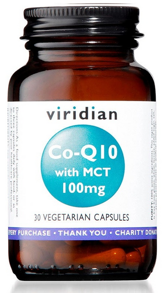 Viridian Co-Q10 con MCT 100mg 30 Cápsulas