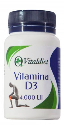 Vitaldiet Vitamina D3 2000 IU 120 Cápsulas