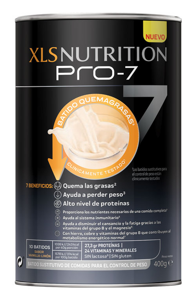 XLS Nutrition Pro 7 Batido 400 gr
