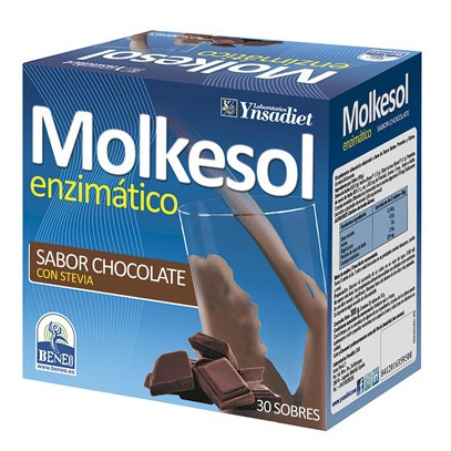 Ynsadiet Molkesol Enzimático Chocolate con Estevia 30 Sobres