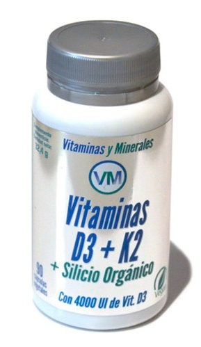 Ynsadiet Vitamina D3 + K2 + Silicio 90 Cápsulas